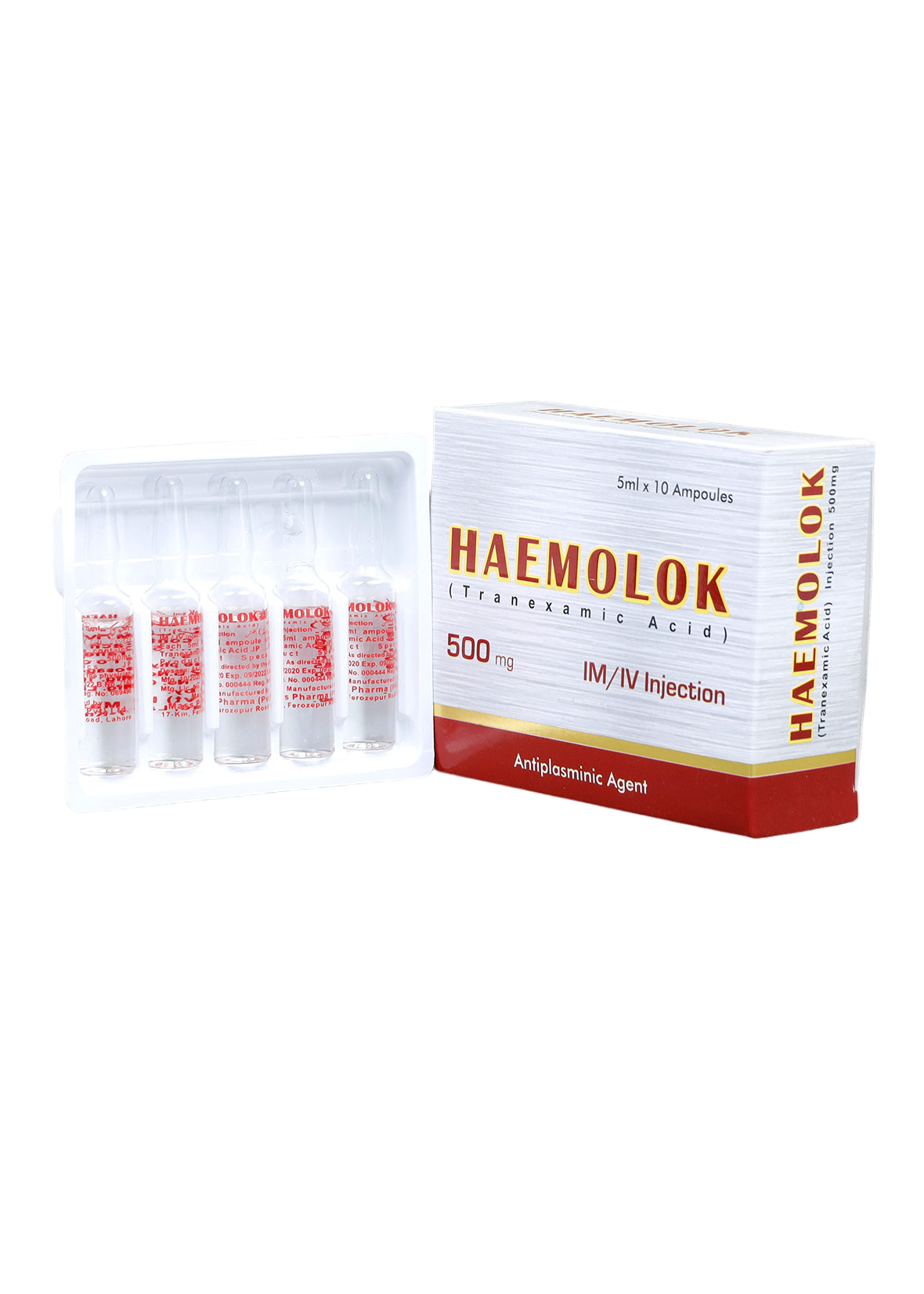 Haemolok Inj 250Mg / 500Mg
