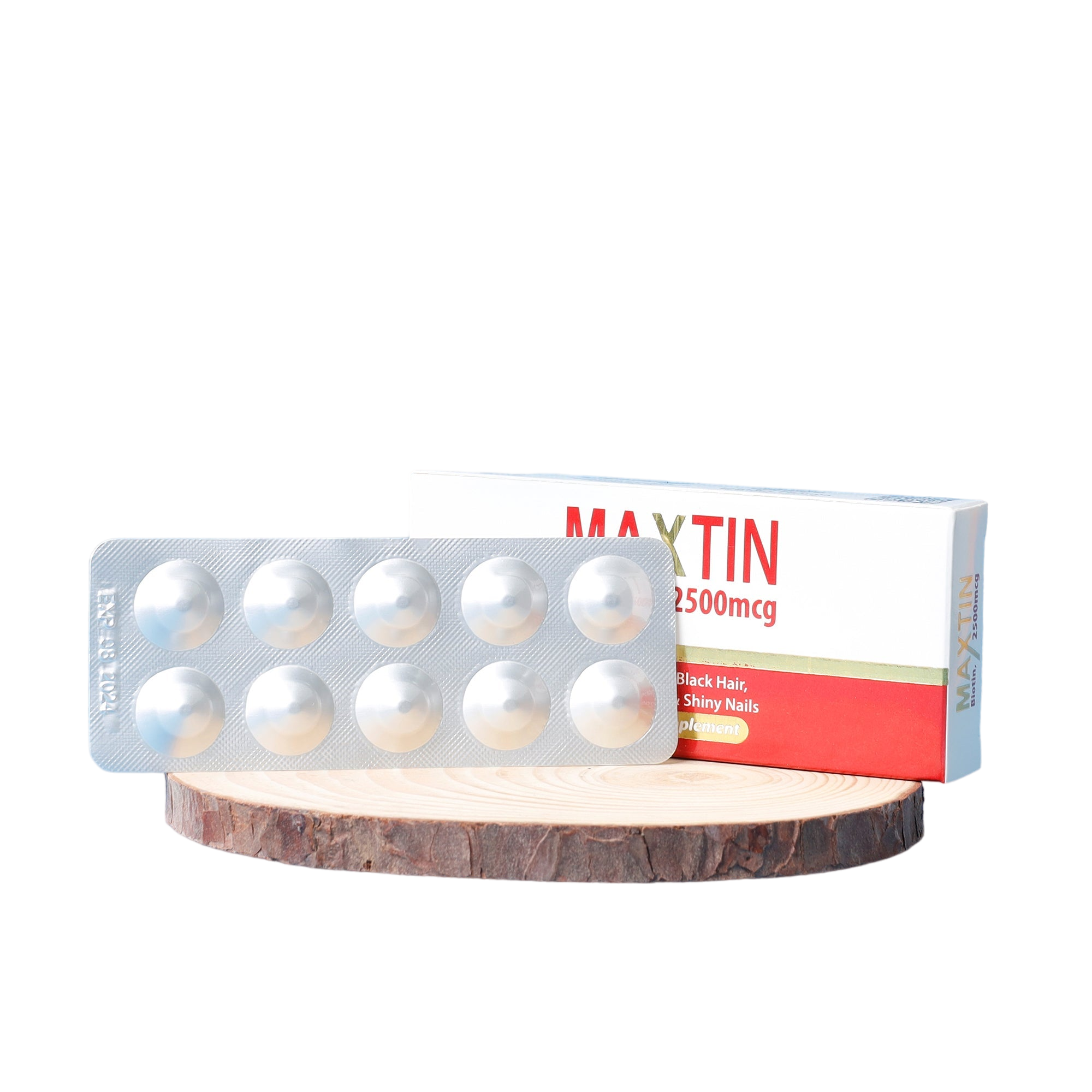 Maxtin Biotin 2500mcg ( Improves infrastructure of hair, skin, and nails )