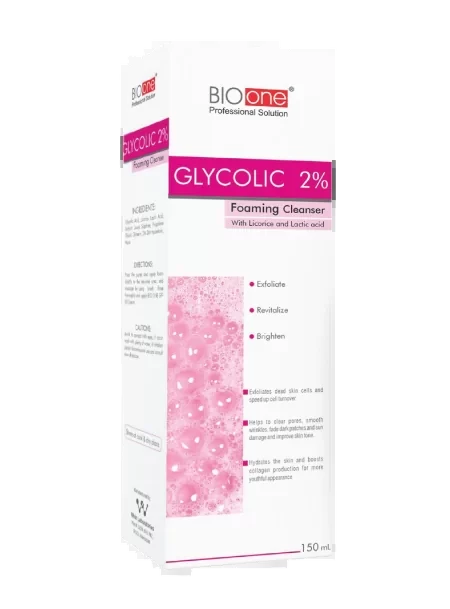 BIO ONE GLYCOLIC 2% FOAMING CLEANSER