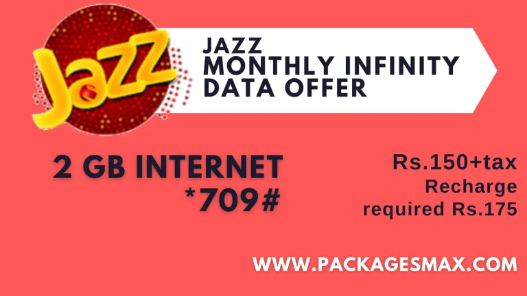 JAZZ Monthly Infinity Data Bundle *709#