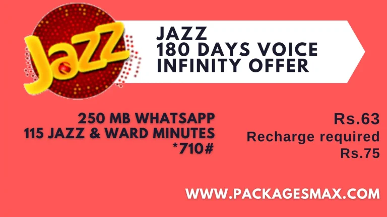 Jazz 6 Months Call Package *710# – Voice Infinity Offer