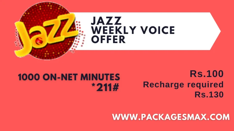 Jazz Weekly Voice Offer *211# – 7 Days Call Package