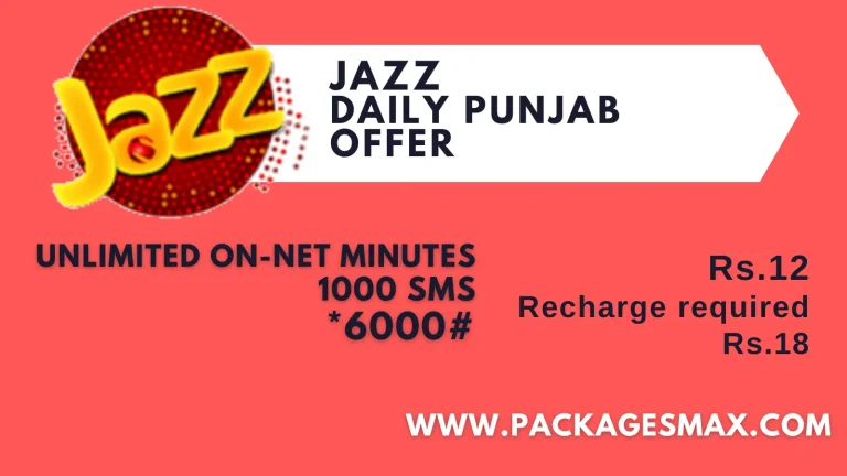 Daily Punjab Offer *6000# – Jazz Apna Shehr Bundle