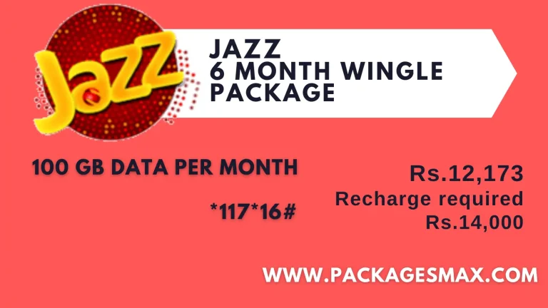 Jazz 6 Months Wifi Bundle *117*16# – Wingle 180 Days Offer