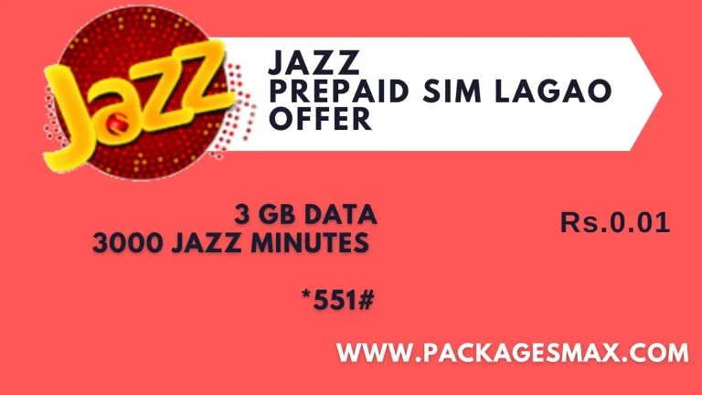 Jazz Prepaid Sim Lagao Offer *551# – Packagesmax
