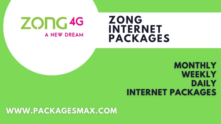 Zong Internet Packages – Monthly, Weekly & Daily Packages