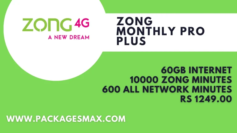 Zong Monthly Pro Plus *7088# – Code & Detail
