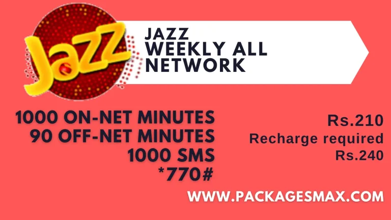 Jazz Weekly Package *700# – All Network Bundle