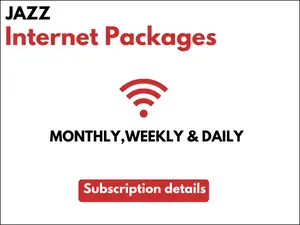 Jazz Internet Packages – Monthly, Weekly and Daily