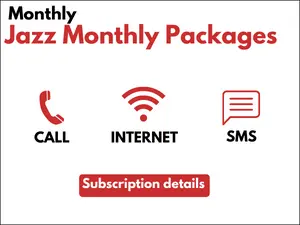 Jazz Monthly Packages – Internet, Call and SMS Bundles