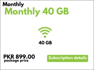 Zong 40 Gb Monthly Internet Package – Code & Details