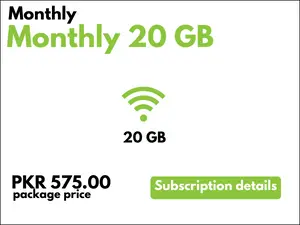 Zong Monthly 20 Gb – Package Code & Details